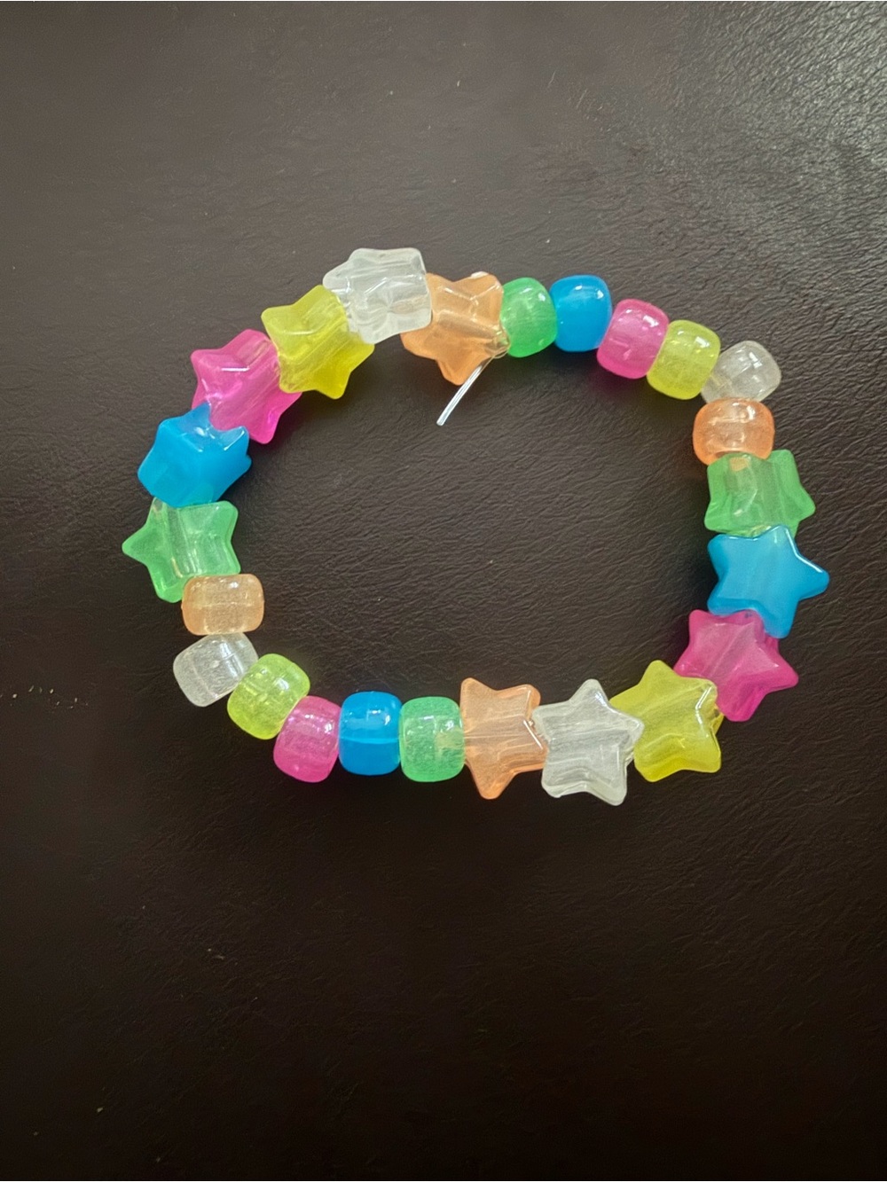 Kids Multi-Color Star Bead Stretch Bracelet